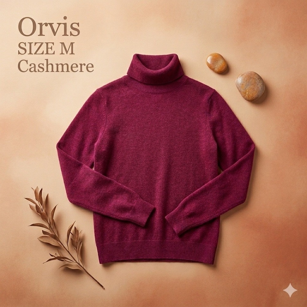 Orvis Gorpcore Cashmere Turtleneck Sweater Medium
